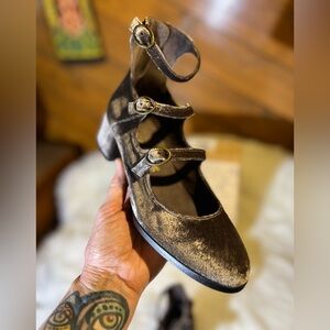 Free People Velvet Crimini Mary Jane